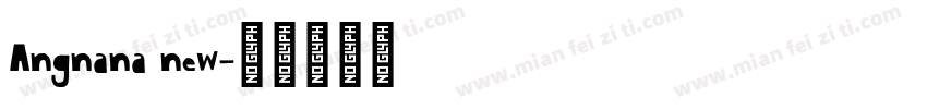 Angnana new字体转换
